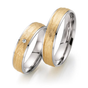 Silbergoldene Eheringe