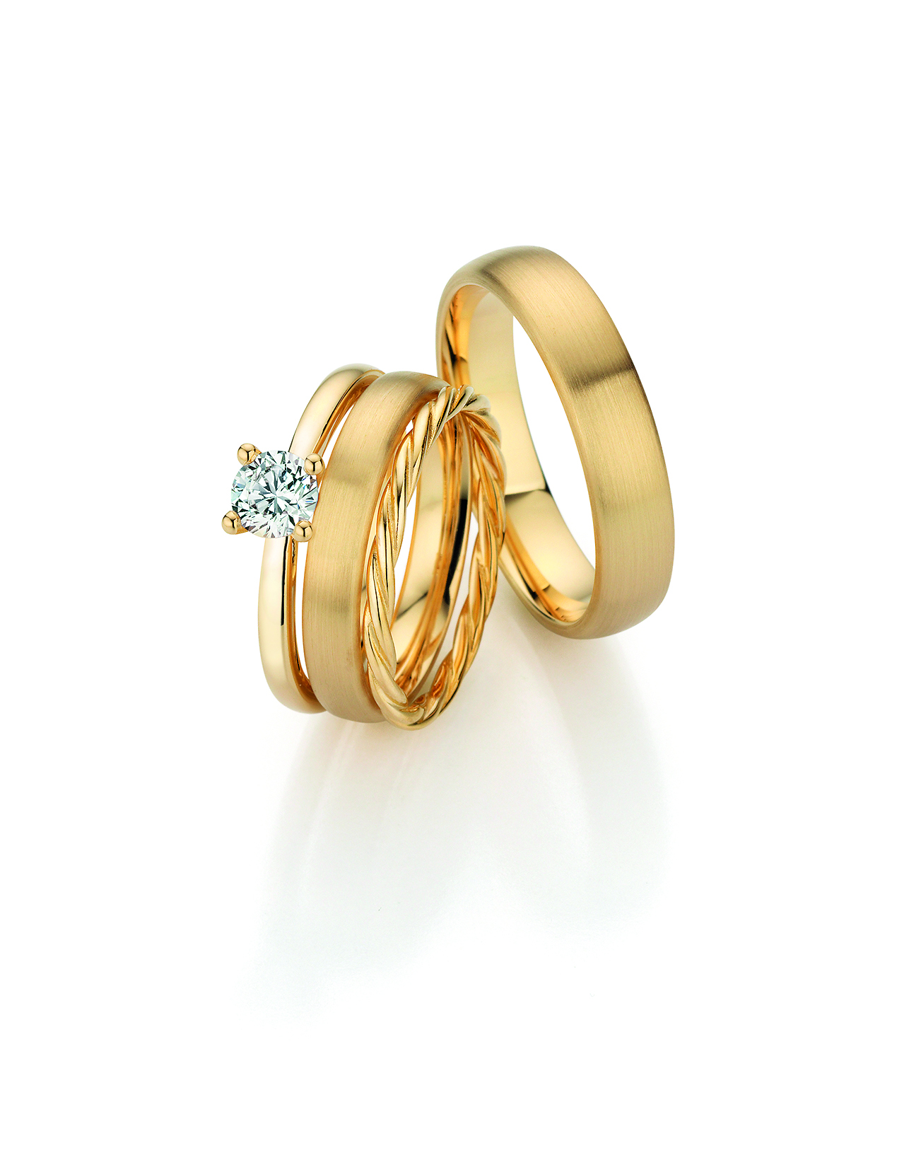 Triset: Unique rings connect | Fischer Trauringe
