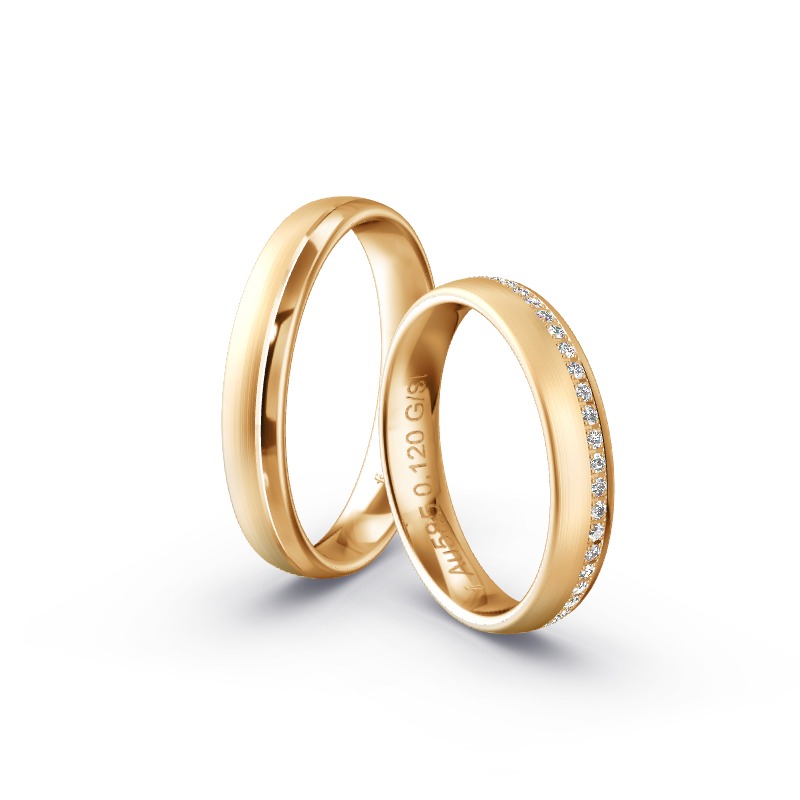 Trauring Apricot 585 Roségold