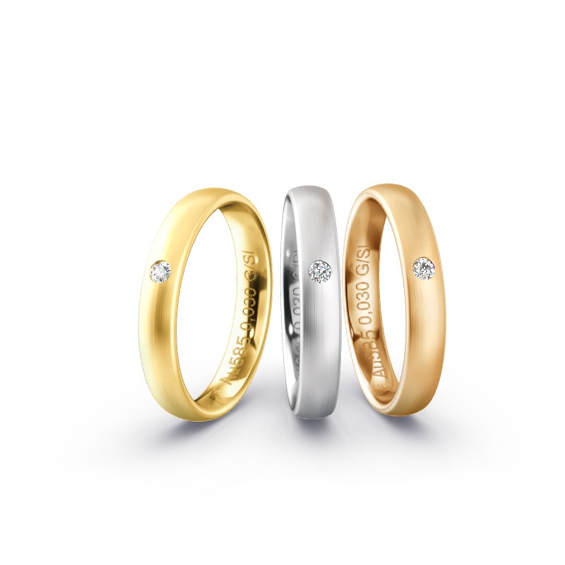 Trauring Oberfläche Feinmatt – Seidenmatt