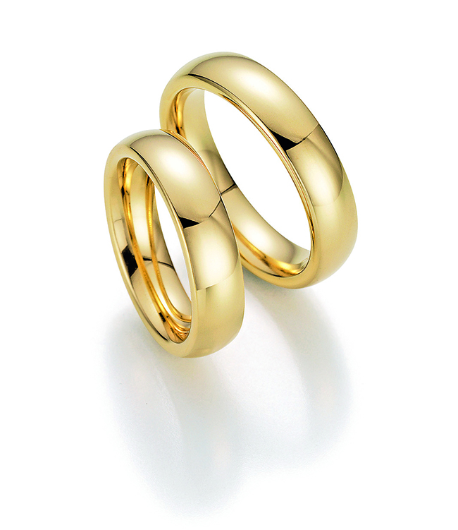 Wedding rings 585 yellow gold